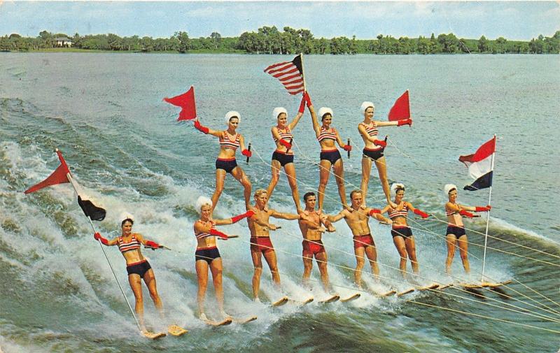 Vintage Postcard Water Ski Show Cypress Gardens Florida | eBay